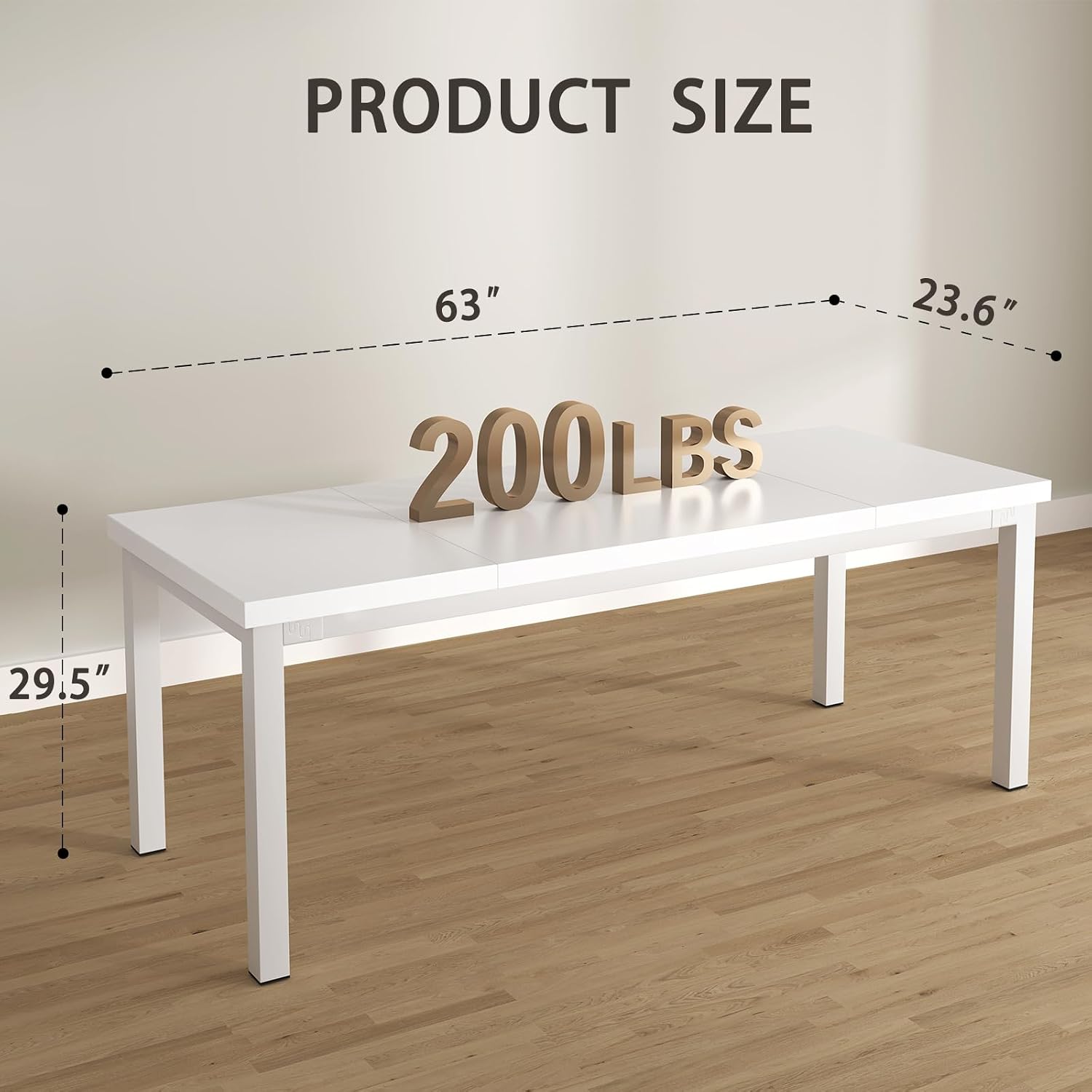 Home Office Work Table - Escritorio para ordenador de 63 pulgadas
