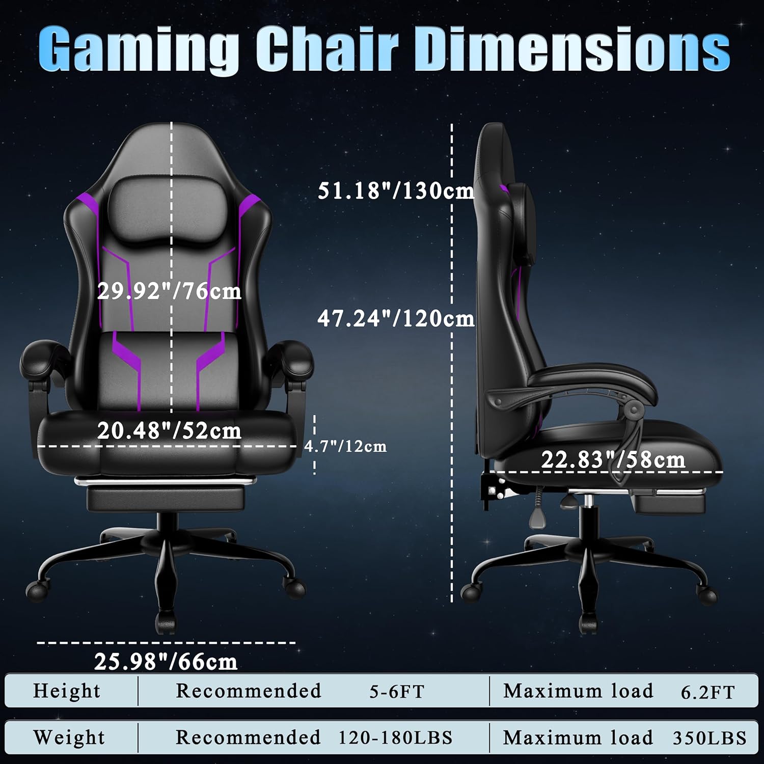 Silla de Juego Ergonómica con  - Ergonomic Office Chair reseña y precio