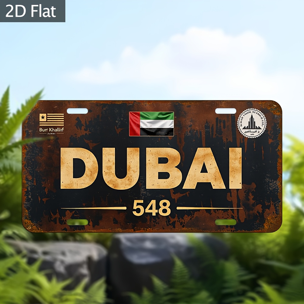 Placa de matrícula Industrial  - Home Office Dubai reseña y precio