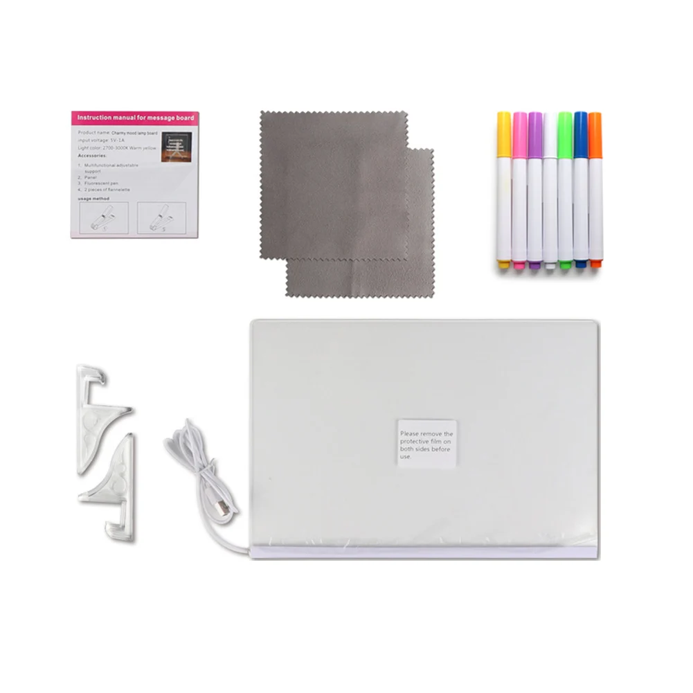Pizarra acrílica iluminada de  - Home Office Or reseña y precio