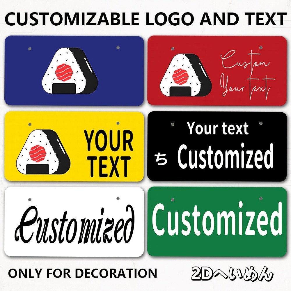 Placa personalizada plana 2D d - Home Office Logo reseña y precio