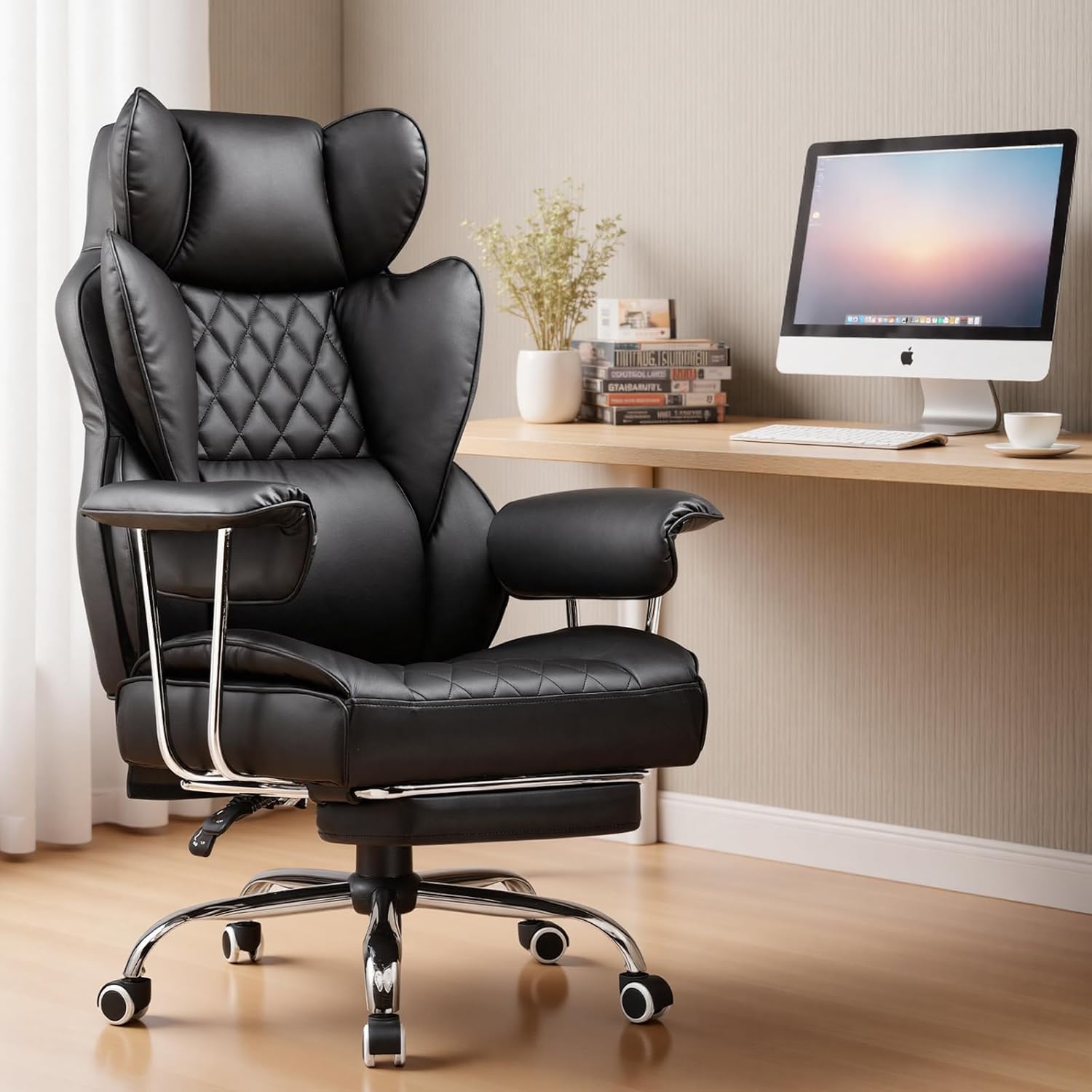 Silla de Oficina Grande y Alta - Ergonomic Office Chair reseña y precio